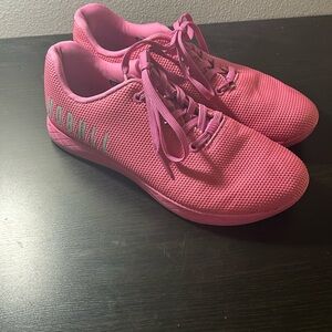 No Bull Low Top Trainer Shoes Pink Athletic Sneaker Womens Size 11 Mens Size 9.5